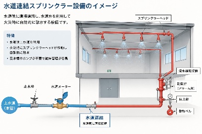 南陽市 女子寮 水道連結スプリンクラー新設工事