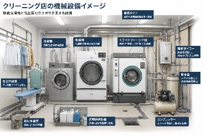 南陽市 クリーニング店 機械設備工事